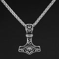 Vikings Mjolnir & Valknut Stainless Steel Necklace | Pendants & Necklaces | Wiccan Center