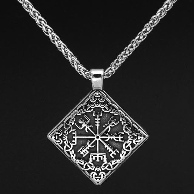 Vikings Nordic Vegvisir Stainless Steel Necklace | Necklaces | Wiccan Center