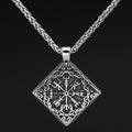 Vikings Nordic Vegvisir Stainless Steel Necklace | Necklaces | Wiccan Center