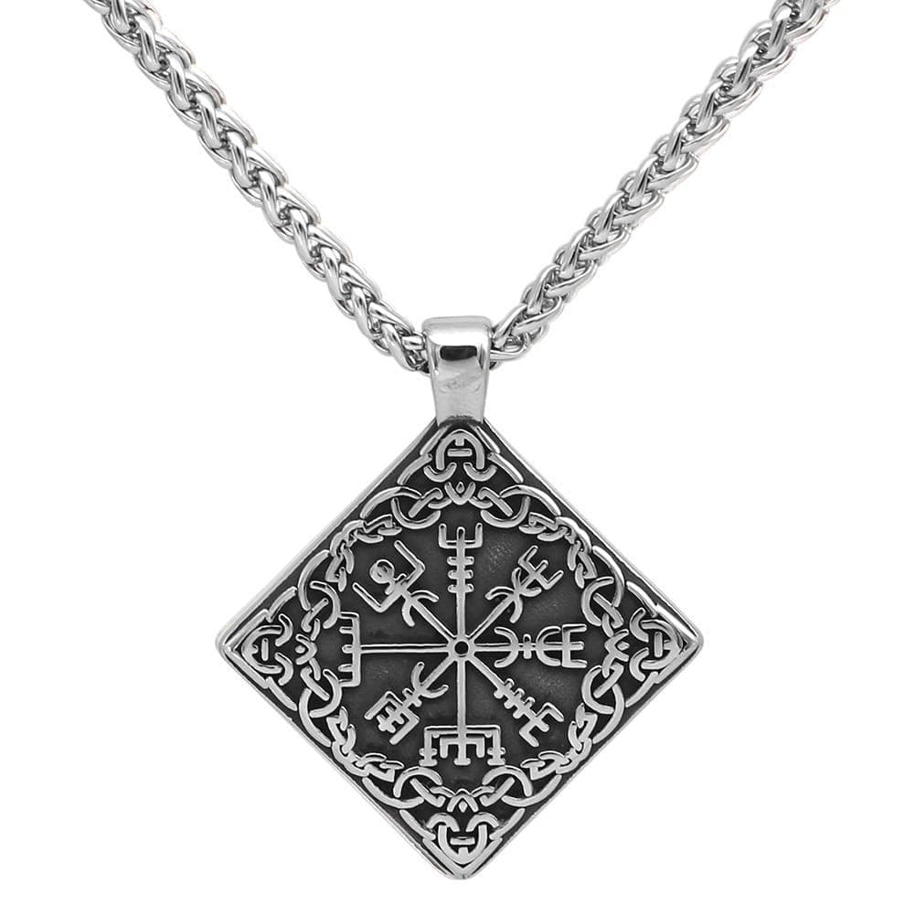 Vikings Nordic Vegvisir Stainless Steel Necklace | Necklaces | Wiccan Center