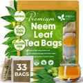 Neem Leaf Tea Bags, 100% Natural and Pure from Neem Leaves. Loose Leaf Neem Herbal Tea. Neem Leaf Tea. No Sugar, No Caffeine, No Gluten, Vegan. | Tea | Wiccan Center
