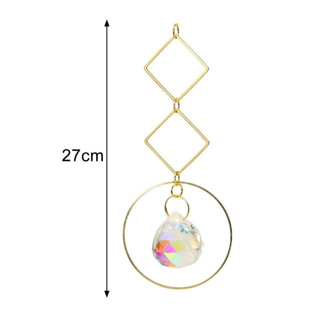 New Crystal Guardian Angel Wing Sun Catcher Angel Crystal Prism Pendant Sun Catcher Windows Outdoor Garden Hanging Decor Gifts Rainbow Collection With Crystal Wind Chimes For Home Garden Hanging Decoration | STWC97T58SEDRT | Wiccan Center
