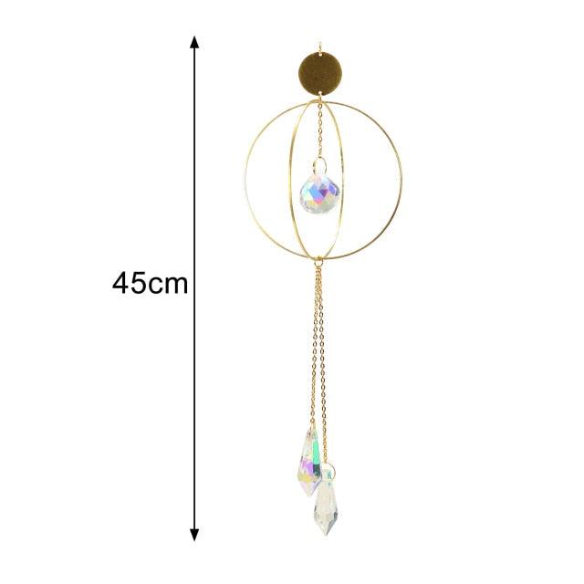 New Crystal Guardian Angel Wing Sun Catcher Angel Crystal Prism Pendant Sun Catcher Windows Outdoor Garden Hanging Decor Gifts Rainbow Collection With Crystal Wind Chimes For Home Garden Hanging Decoration | STWC97T58SEDRT | Wiccan Center