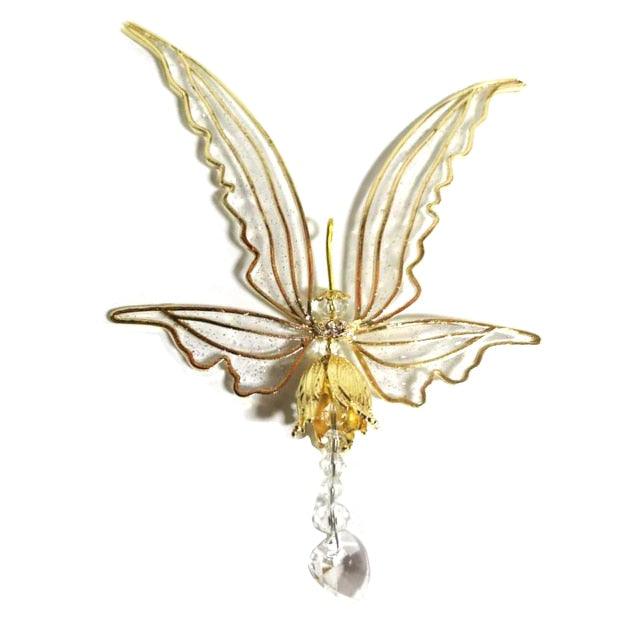 New Crystal Guardian Angel Wing Sun Catcher Angel Crystal Prism Pendant Sun Catcher Windows Outdoor Garden Hanging Decor Gifts Rainbow Collection With Crystal Wind Chimes For Home Garden Hanging Decoration | STWC97T58SEDRT | Wiccan Center