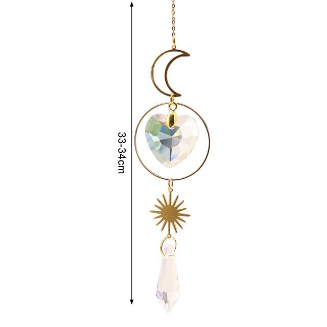 New Crystal Guardian Angel Wing Sun Catcher Angel Crystal Prism Pendant Sun Catcher Windows Outdoor Garden Hanging Decor Gifts Rainbow Collection With Crystal Wind Chimes For Home Garden Hanging Decoration | STWC97T58SEDRT | Wiccan Center