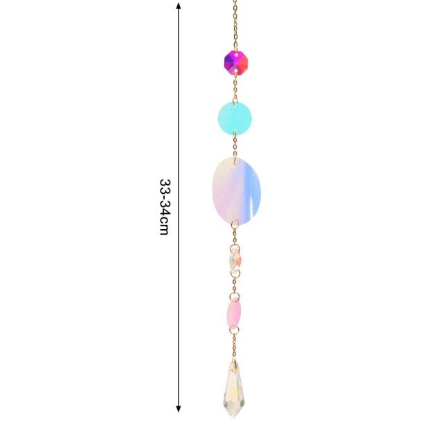 New Crystal Guardian Angel Wing Sun Catcher Angel Crystal Prism Pendant Sun Catcher Windows Outdoor Garden Hanging Decor Gifts Rainbow Collection With Crystal Wind Chimes For Home Garden Hanging Decoration | STWC97T58SEDRT | Wiccan Center