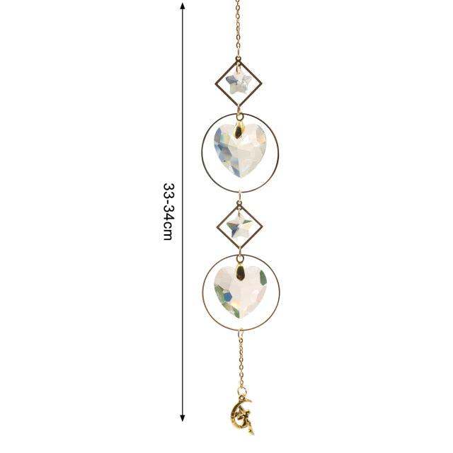New Crystal Guardian Angel Wing Sun Catcher Angel Crystal Prism Pendant Sun Catcher Windows Outdoor Garden Hanging Decor Gifts Rainbow Collection With Crystal Wind Chimes For Home Garden Hanging Decoration | STWC97T58SEDRT | Wiccan Center