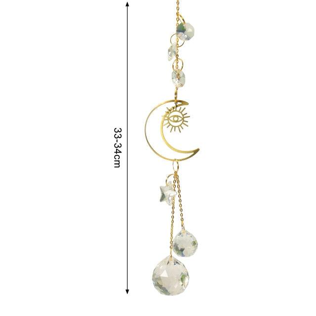 New Crystal Guardian Angel Wing Sun Catcher Angel Crystal Prism Pendant Sun Catcher Windows Outdoor Garden Hanging Decor Gifts Rainbow Collection With Crystal Wind Chimes For Home Garden Hanging Decoration | STWC97T58SEDRT | Wiccan Center