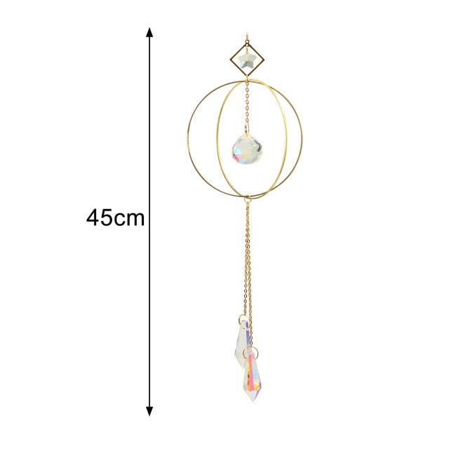 New Crystal Guardian Angel Wing Sun Catcher Angel Crystal Prism Pendant Sun Catcher Windows Outdoor Garden Hanging Decor Gifts Rainbow Collection With Crystal Wind Chimes For Home Garden Hanging Decoration | STWC97T58SEDRT | Wiccan Center