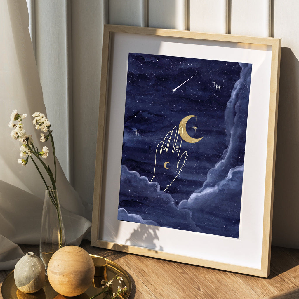 Once in a Blue Moon Art Print
