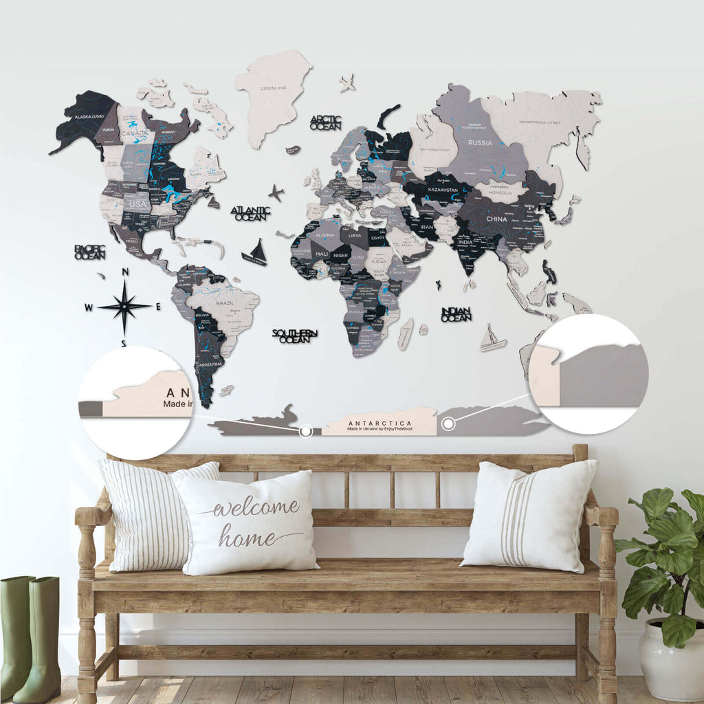 Antarctica For Colored Maps