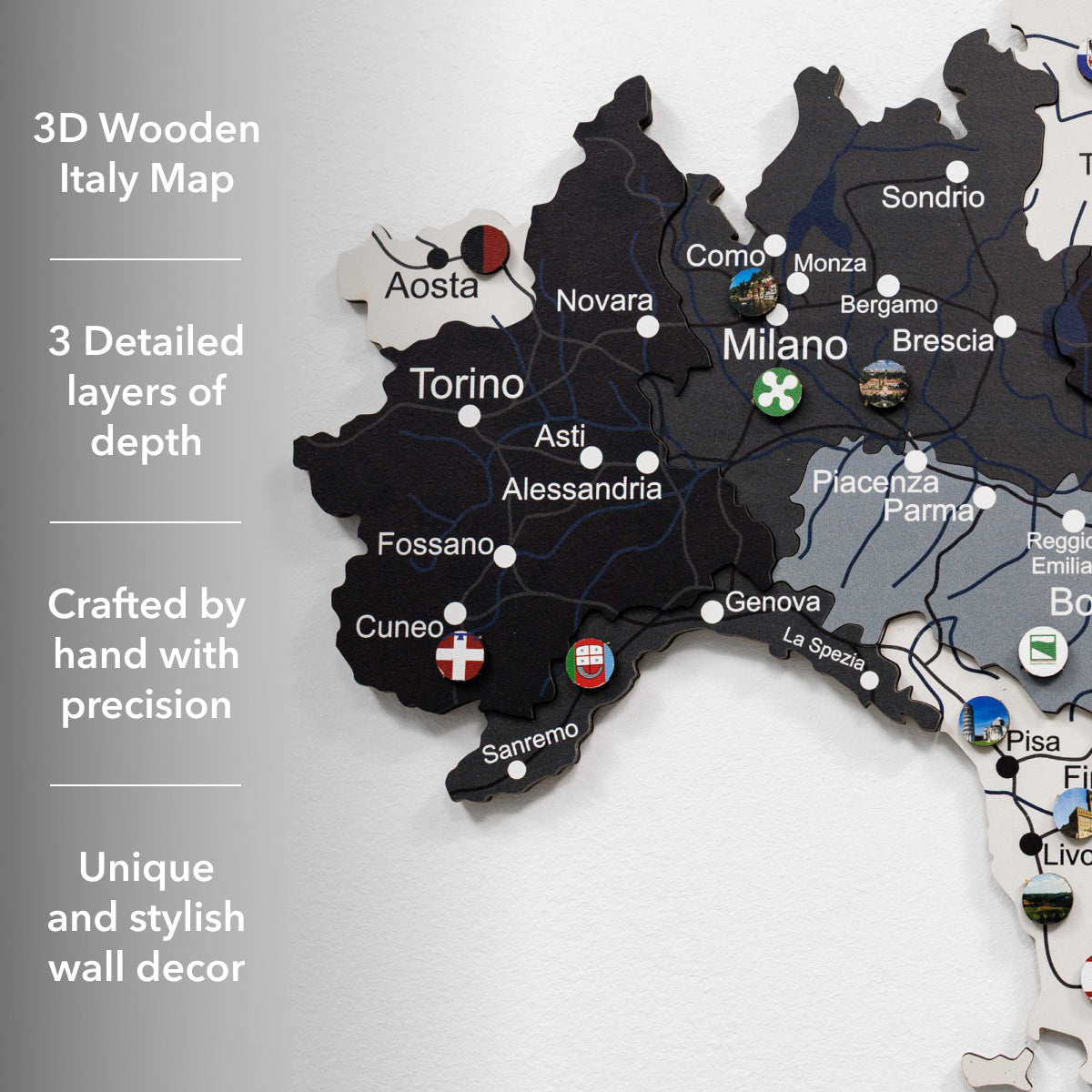 Wooden Map of Italy – Nordik