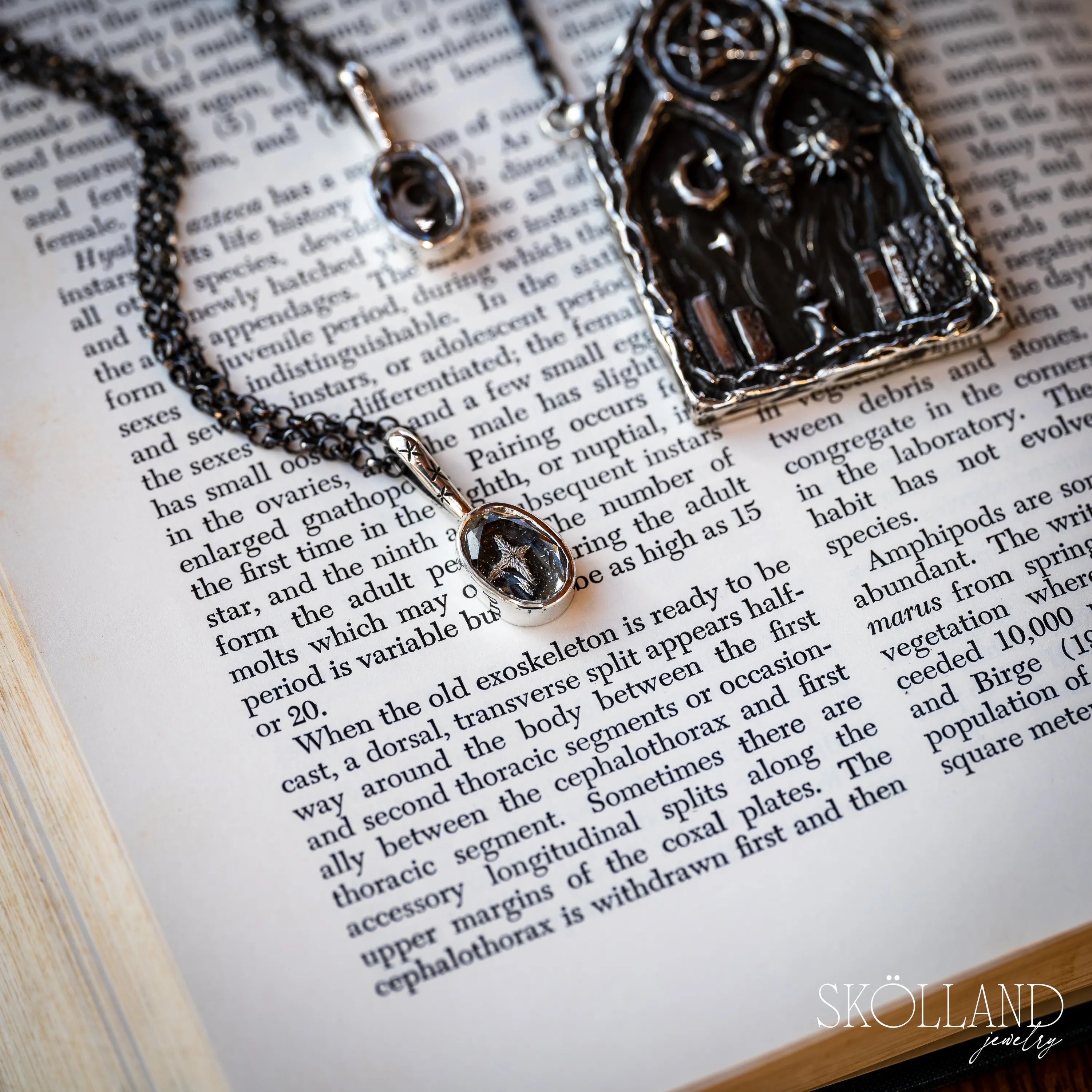North Star Shadow Box Style Necklace-One of A Kind