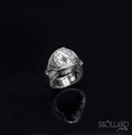Where the Ivy Grows-Sterling Silver Signet ring with Star and Ivy Details