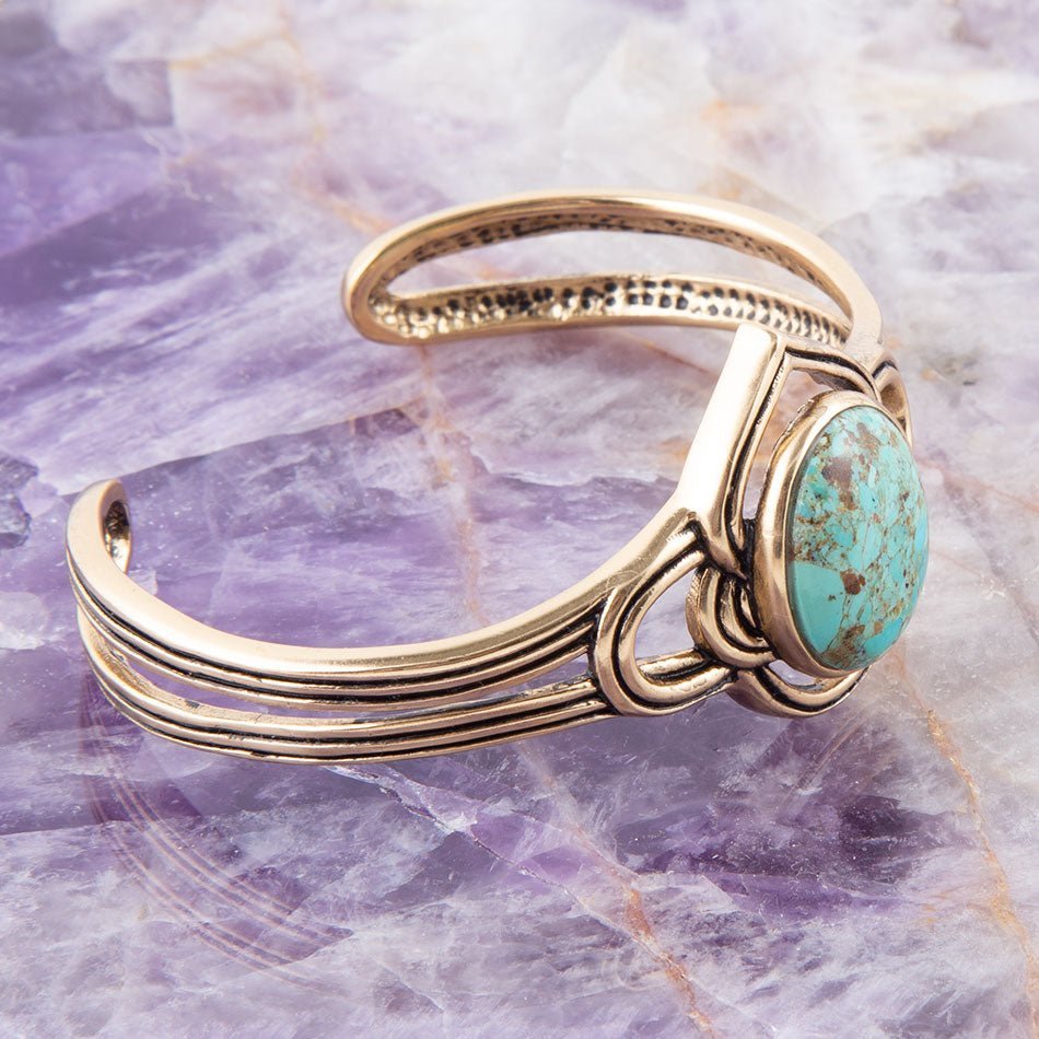 Nova Turquoise and Bronze Cuff Bracelet | Bracelets | Wiccan Center