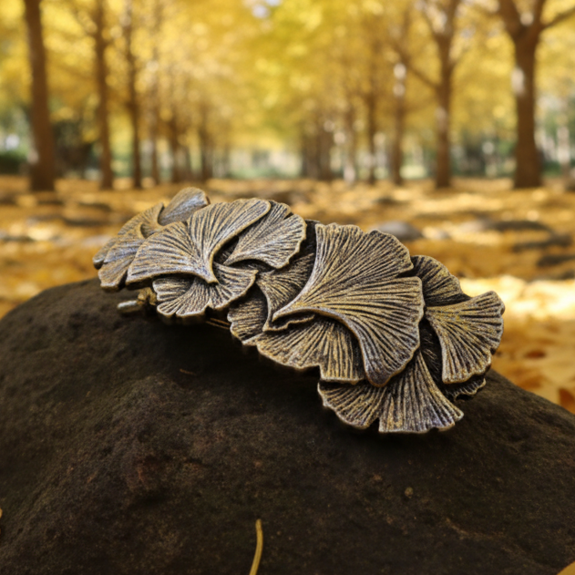 Gingko Leaf Hair Clip for Women - Handmade in the U.S.A. | Hair Clip | Wiccan Center