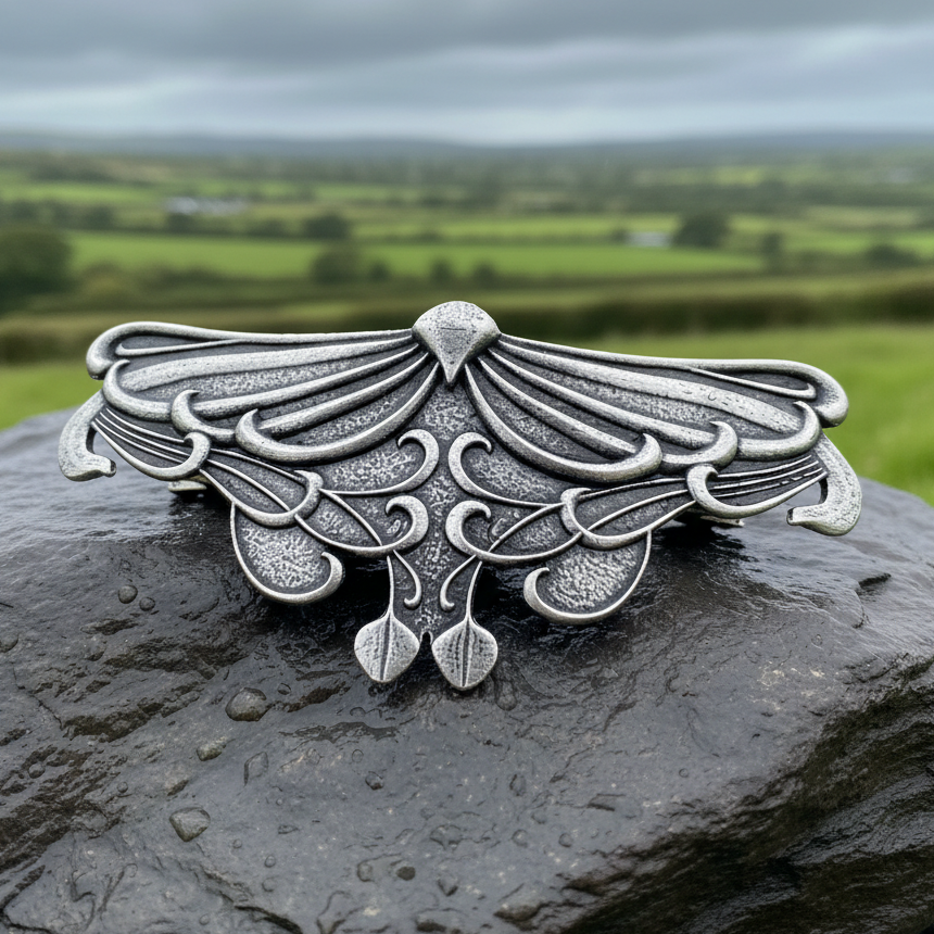 Celtic Leaf Hair Clip for Women -Handmade in the U.S.A. | Hair Clip | Wiccan Center