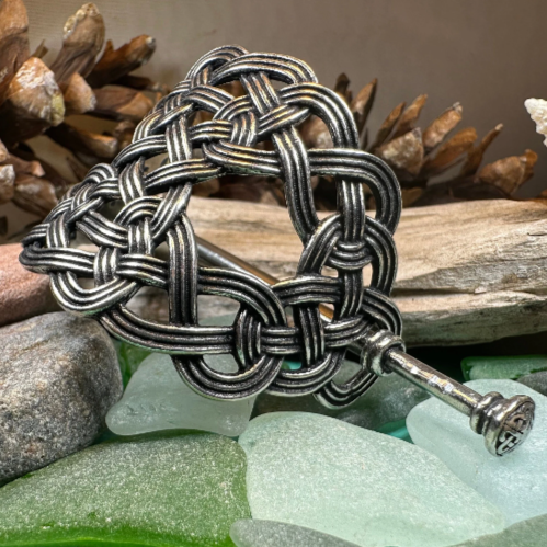 Pewter Celtic Knot Hair Slide for Women | Hair Slide | Wiccan Center