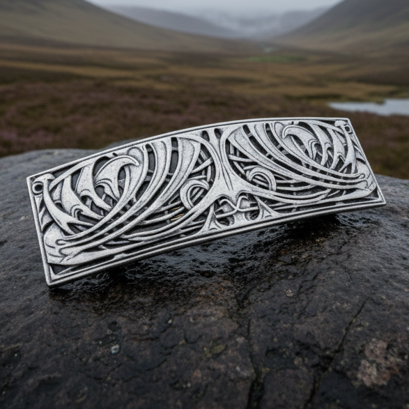 Art Deco Celtic Hair Clip