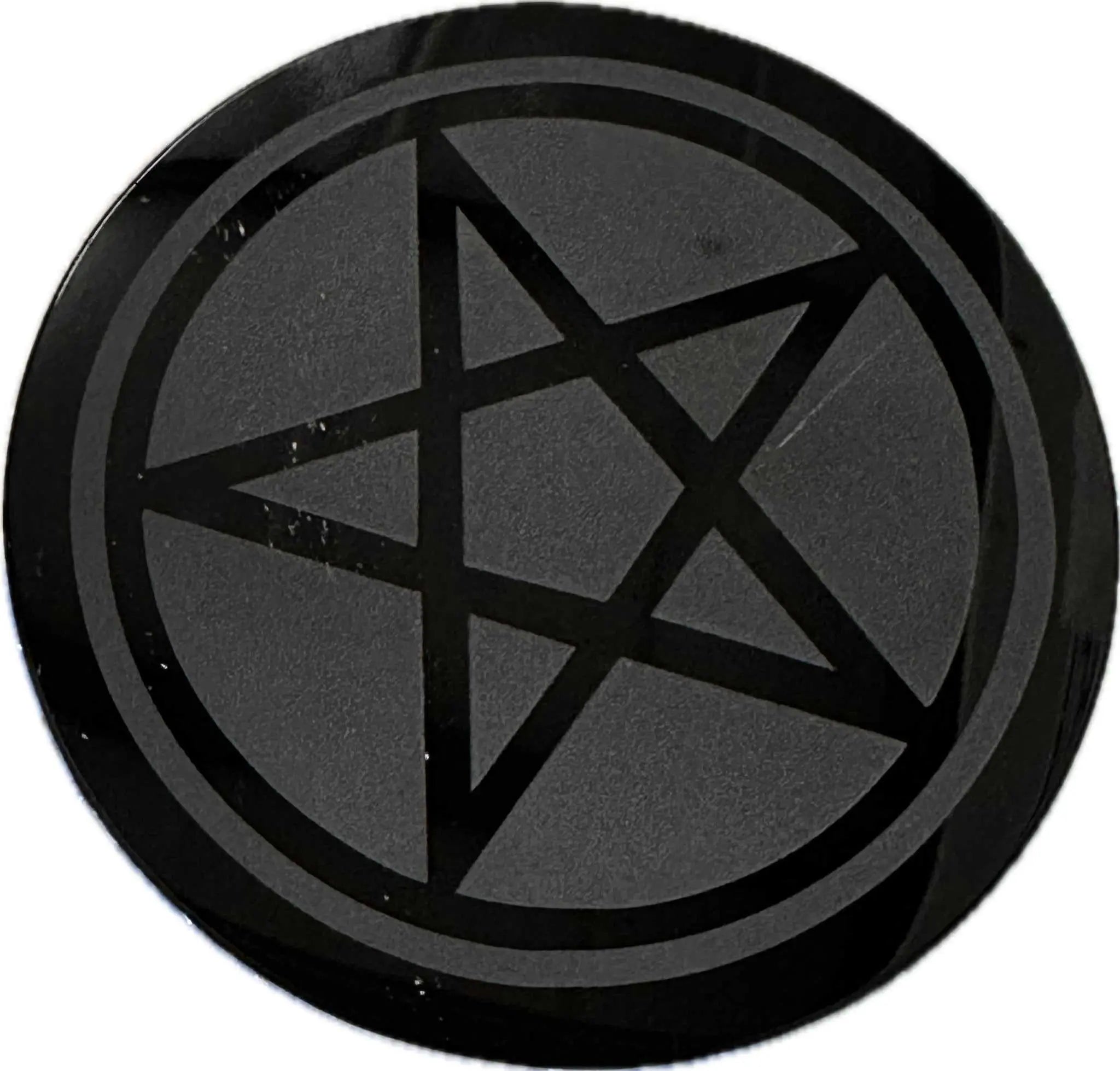 Obsidian Charging Coaster - Pentacle | Home Decor | Wiccan Center