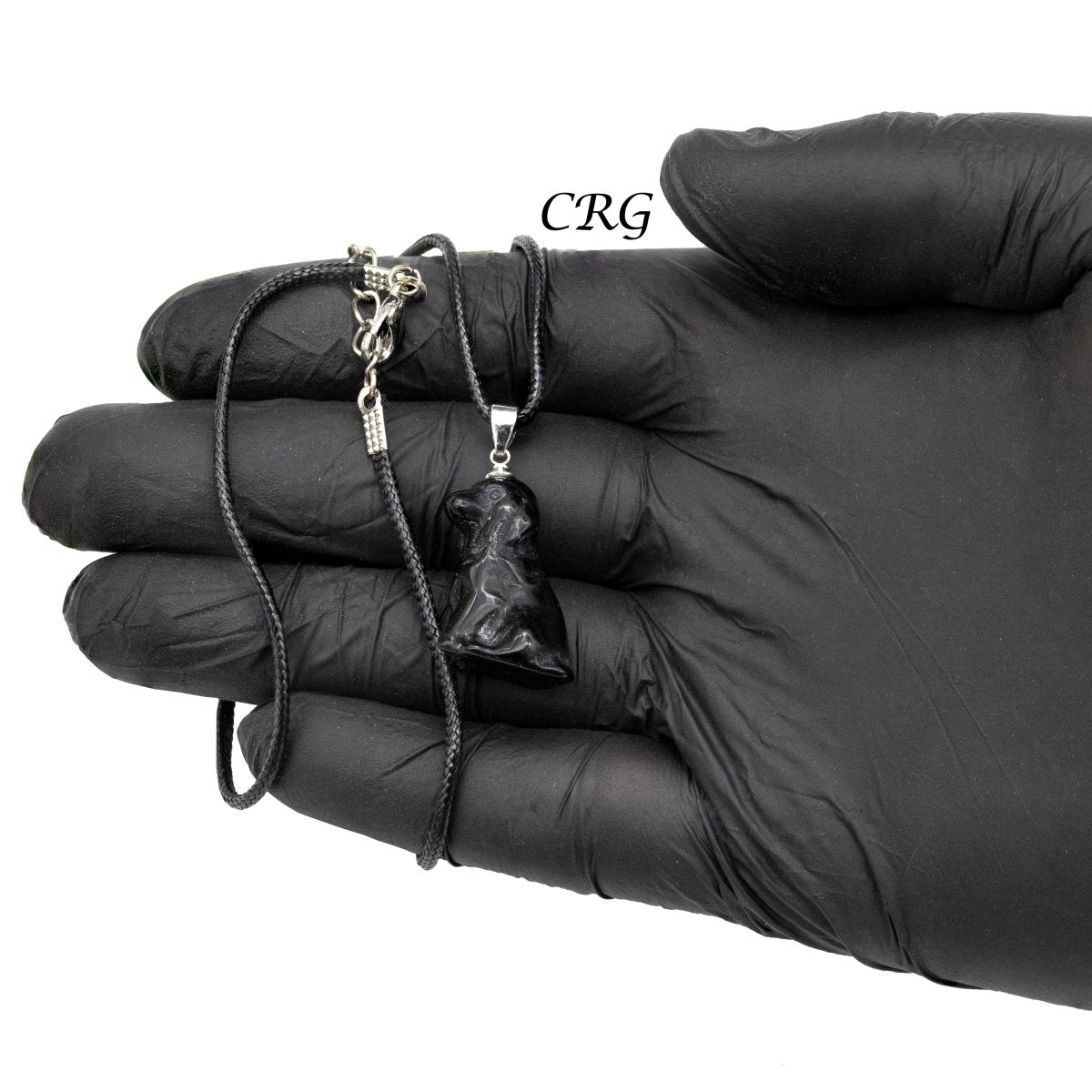 Obsidian Figurine Assorted Necklace Set on Black Cord (10 Inches) (11 Pieces)