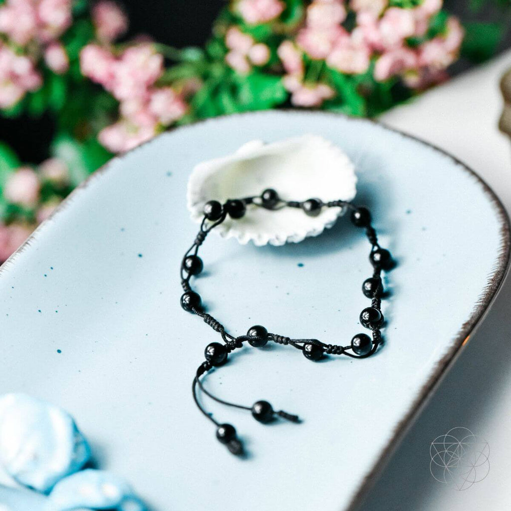 Obsidian Grounding Anklet | Anklet | Wiccan Center
