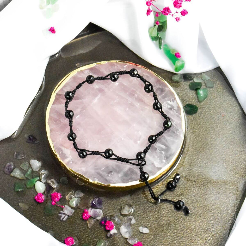 Obsidian Grounding Anklet | Anklet | Wiccan Center