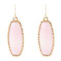 Odyssey Long Pink Opal and Bronze Earrings | Earrings | Wiccan Center