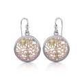 Celtic Tree of Life Three Tone Earrings OER060