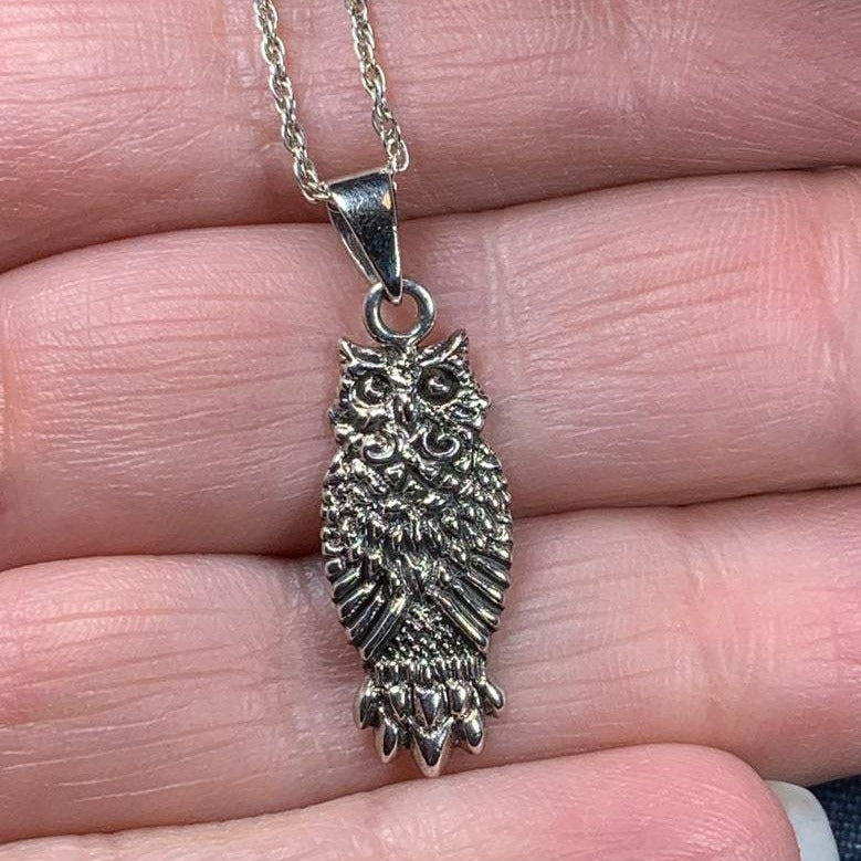 The Guardian Owl Necklace in Sterling Silver | Pendant | Wiccan Center