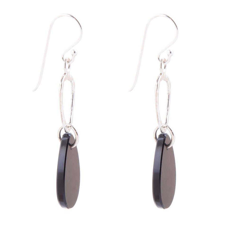 Onyx and Sterling Silver Drop Earrings | Earrings | Wiccan Center