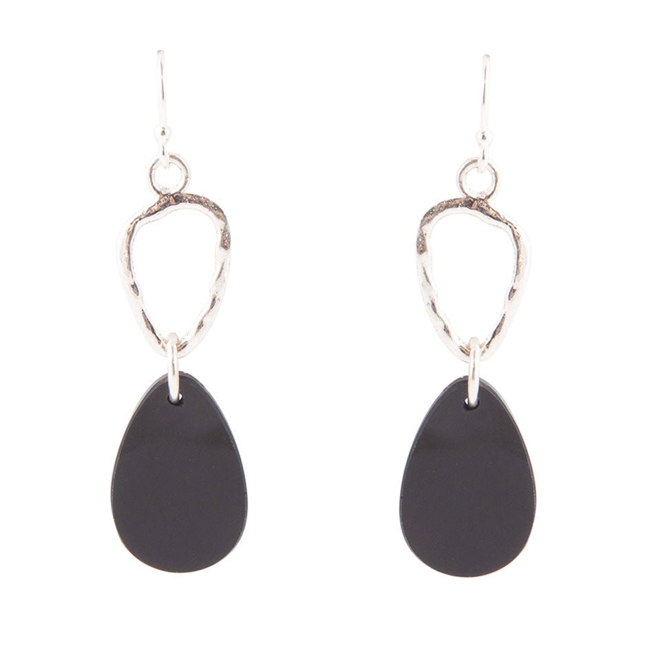 Onyx and Sterling Silver Drop Earrings | Earrings | Wiccan Center