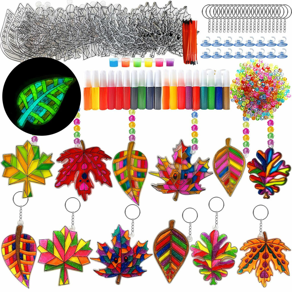 Ayhuhra Valentine Monster Suncatchers Craft DIY Kit 28 Sets
