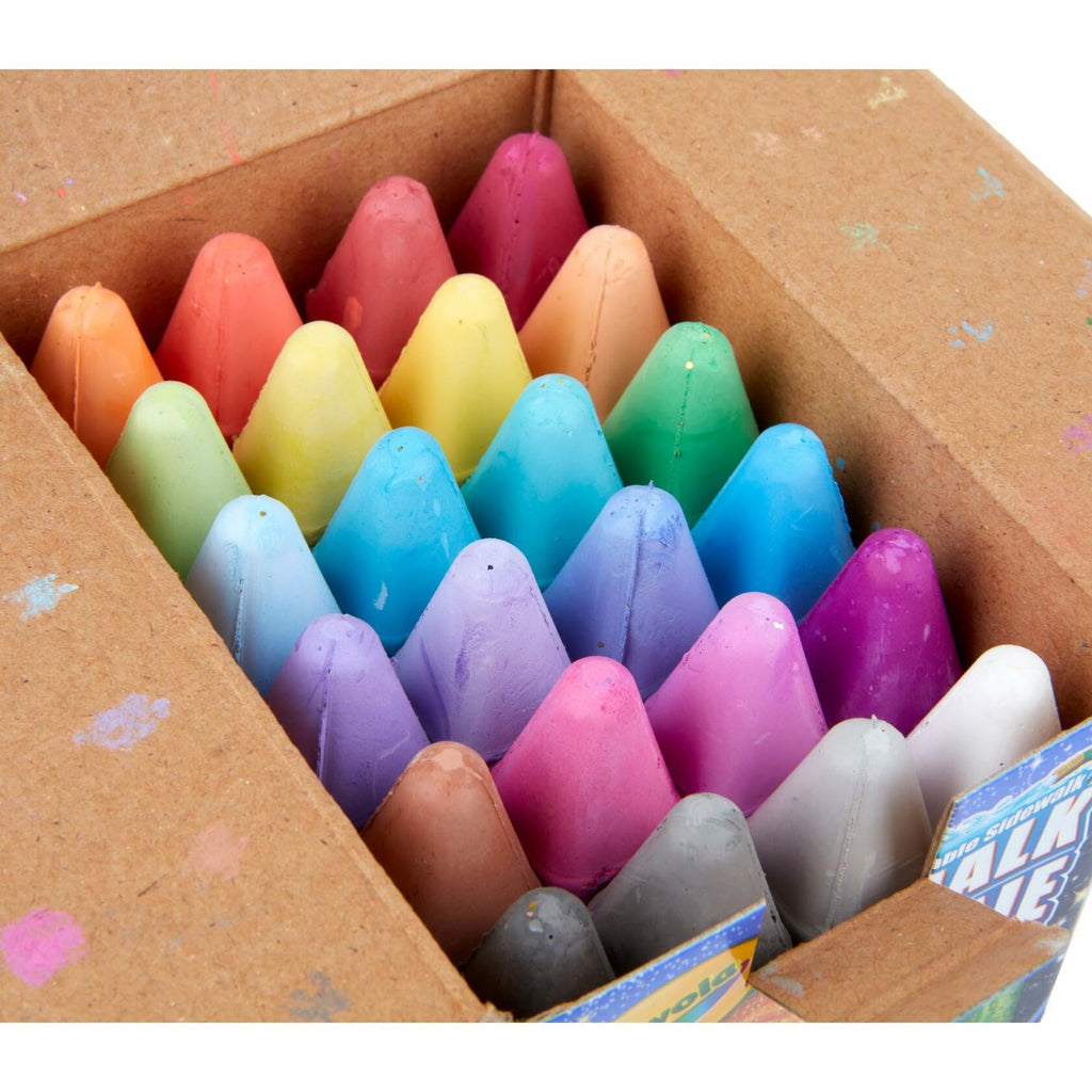 Crayola Glitter Chalk 24 Count Assorted Colors Washable Sidewalk Art | Other Kids' Drawing & Painting | Wiccan Center