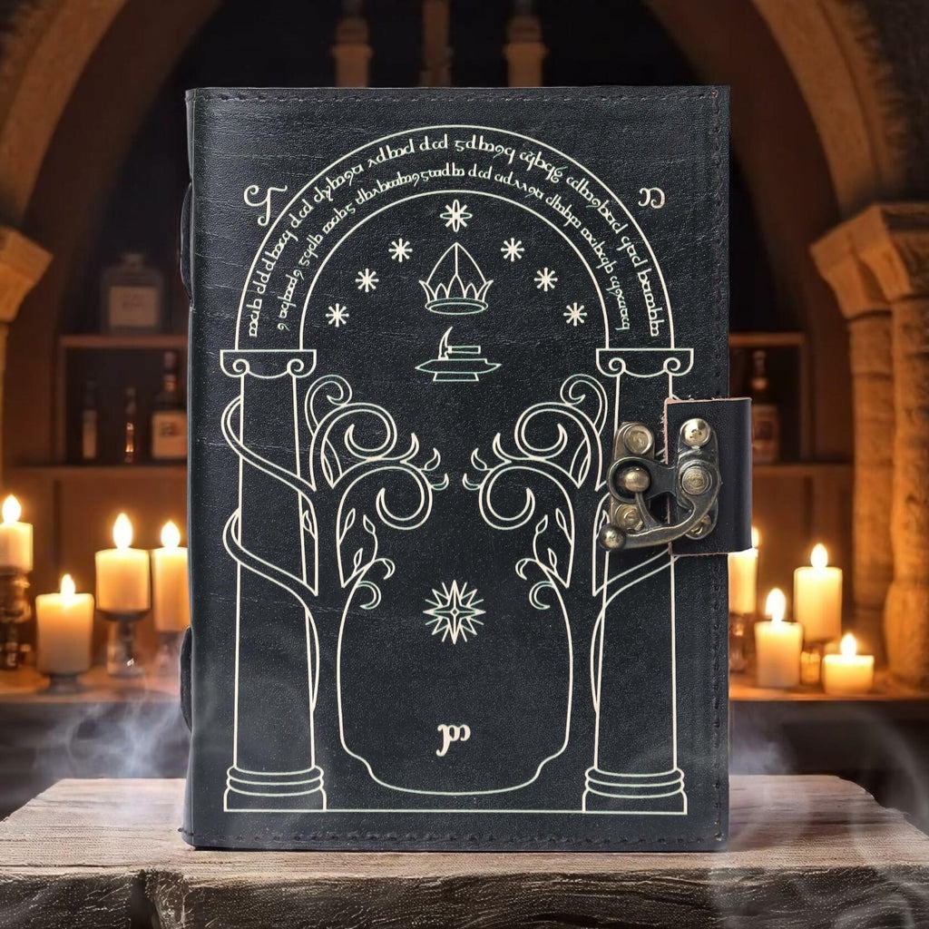 EHH Celtic Cross Leather Journal Hardcover Spell Book Vintage Diary Black | Blank Diaries & Journals | Wiccan Center