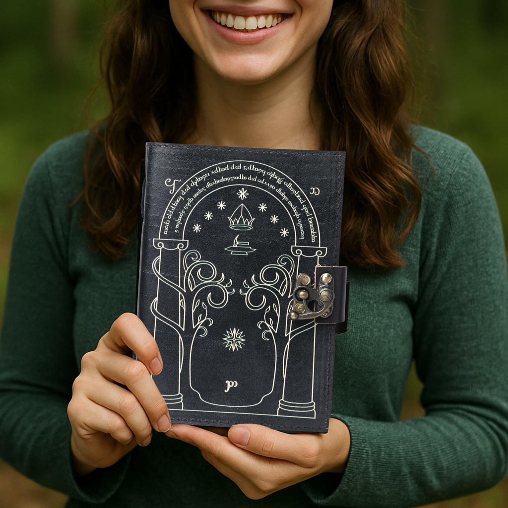EHH Celtic Cross Leather Journal Hardcover Spell Book Vintage Diary Black | Blank Diaries & Journals | Wiccan Center