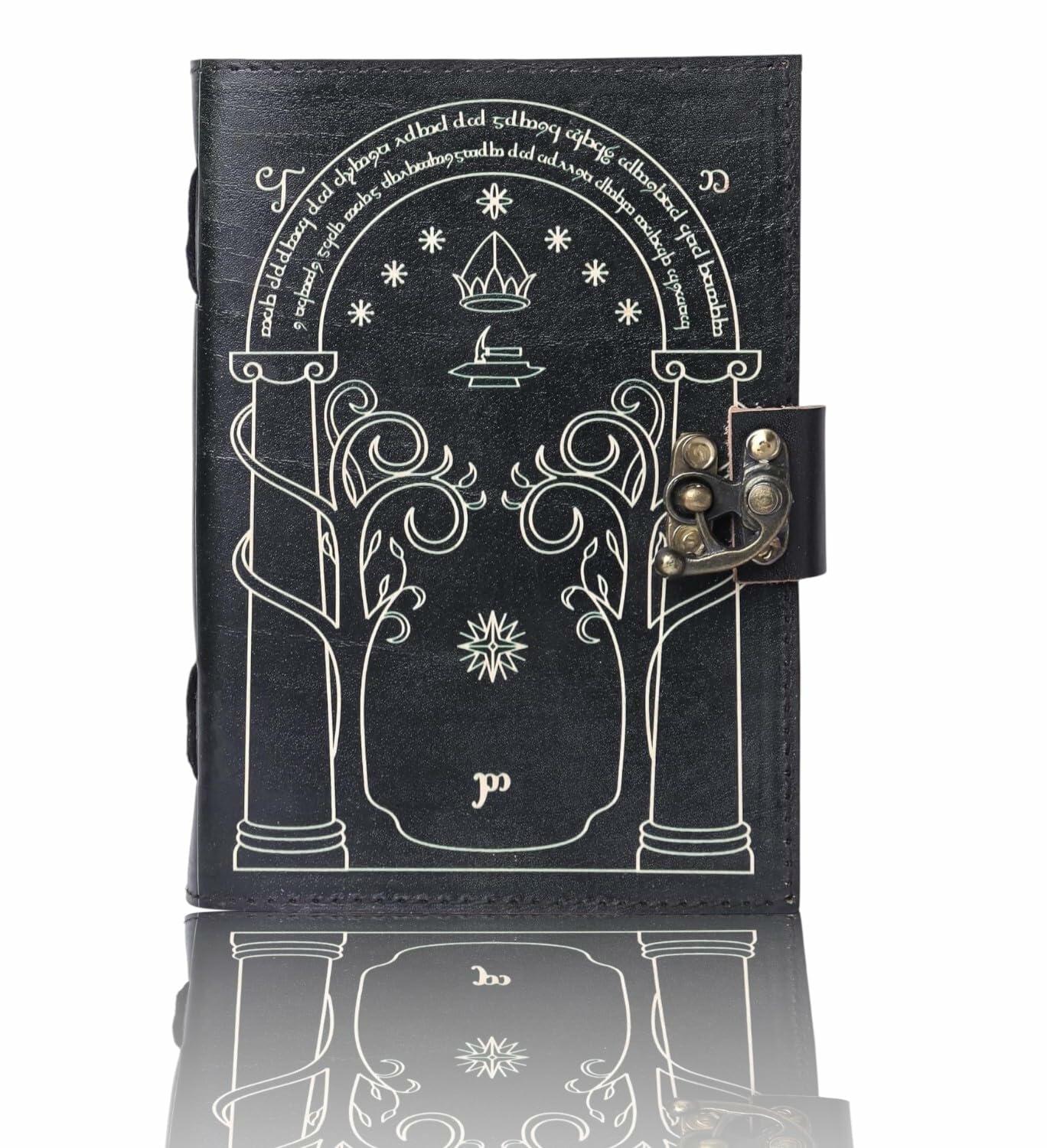 EHH Celtic Cross Leather Journal Hardcover Spell Book Vintage Diary Black | Blank Diaries & Journals | Wiccan Center