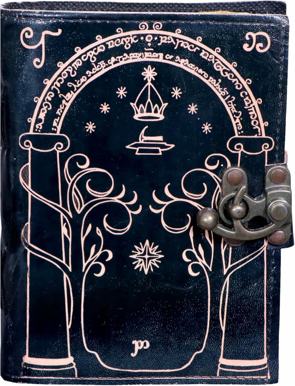 EHH Celtic Cross Leather Journal Hardcover Spell Book Vintage Diary Black | Blank Diaries & Journals | Wiccan Center