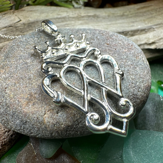Farah Scottish Luckenbooth Necklace in Sterling Silver