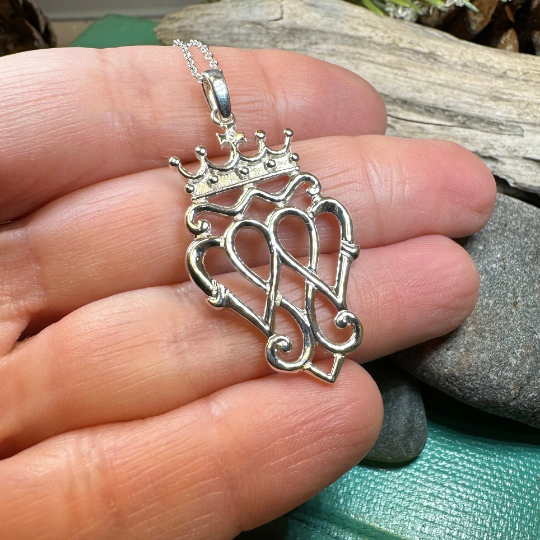 Farah Scottish Luckenbooth Necklace in Sterling Silver