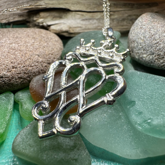 Farah Scottish Luckenbooth Necklace in Sterling Silver