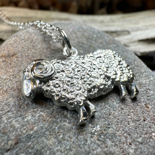 Marigold Sheep Necklace for Women - Handmade in Scotland | Pendant | Wiccan Center