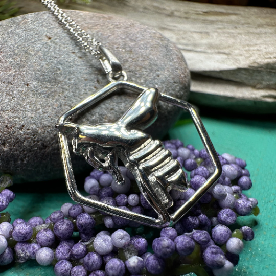 Honeycomb Bee Necklace | Pendant | Wiccan Center
