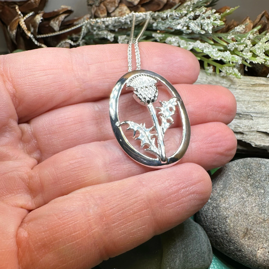 Gaisgeil Scottish Thistle Necklace | Pendant | Wiccan Center