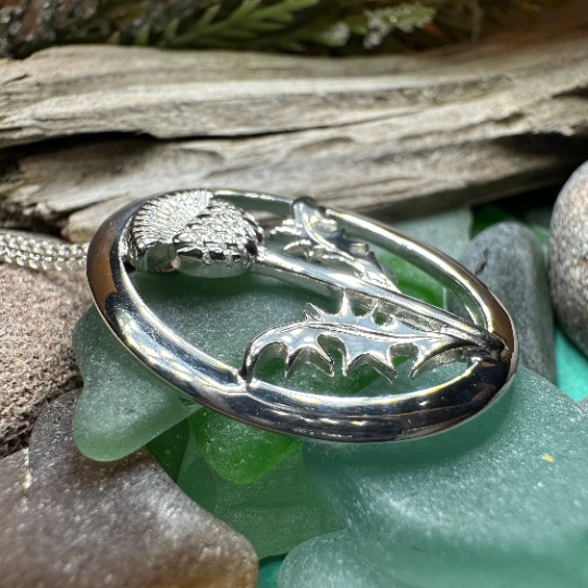 Gaisgeil Scottish Thistle Necklace | Pendant | Wiccan Center