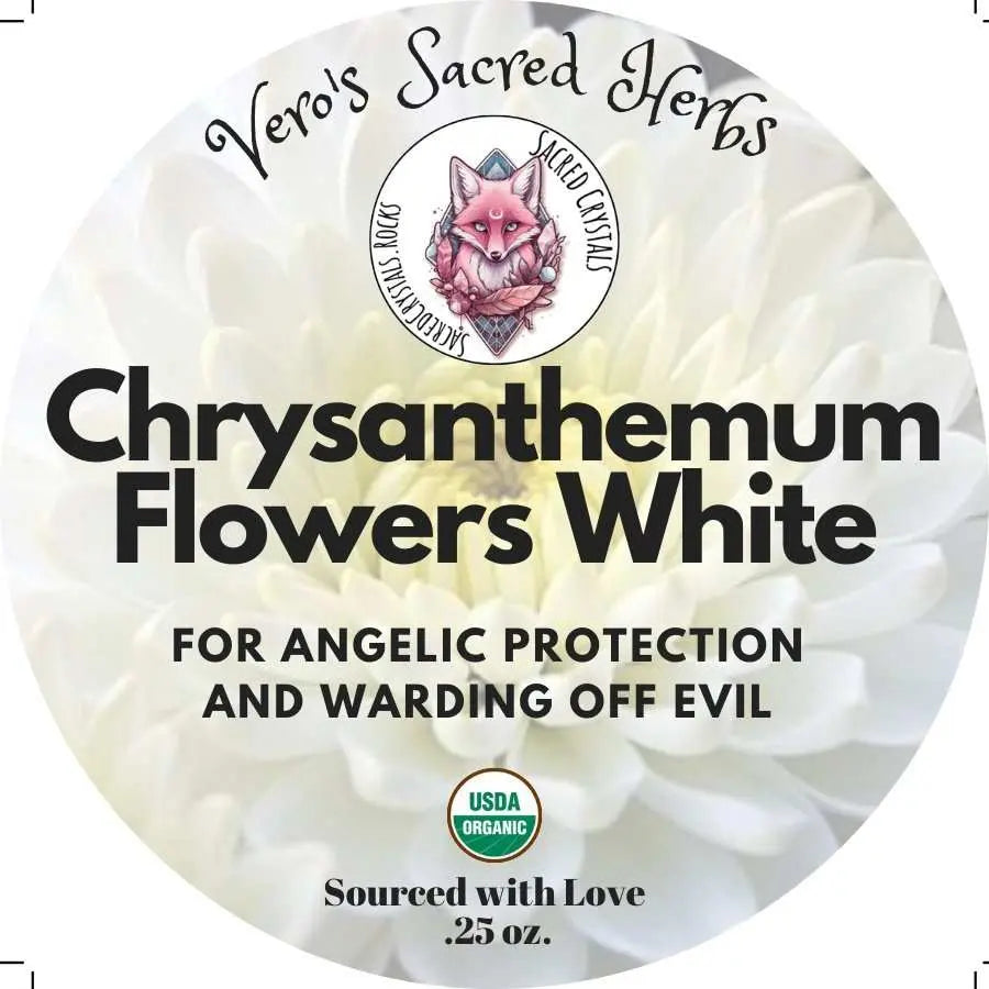 Herb Garden - Organic White Chrysanthemum .25oz | Herbs | Wiccan Center