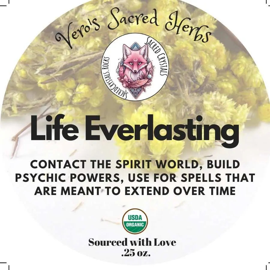 Herb Garden - Organic Life Everlasting .25 oz | Herbs | Wiccan Center