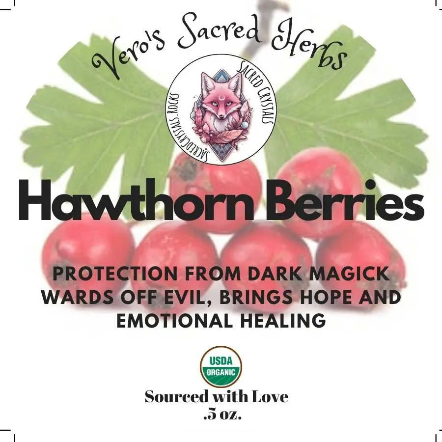 Herb Garden - Organic Whole Hawthorn Berries .5 oz | Herbs | Wiccan Center