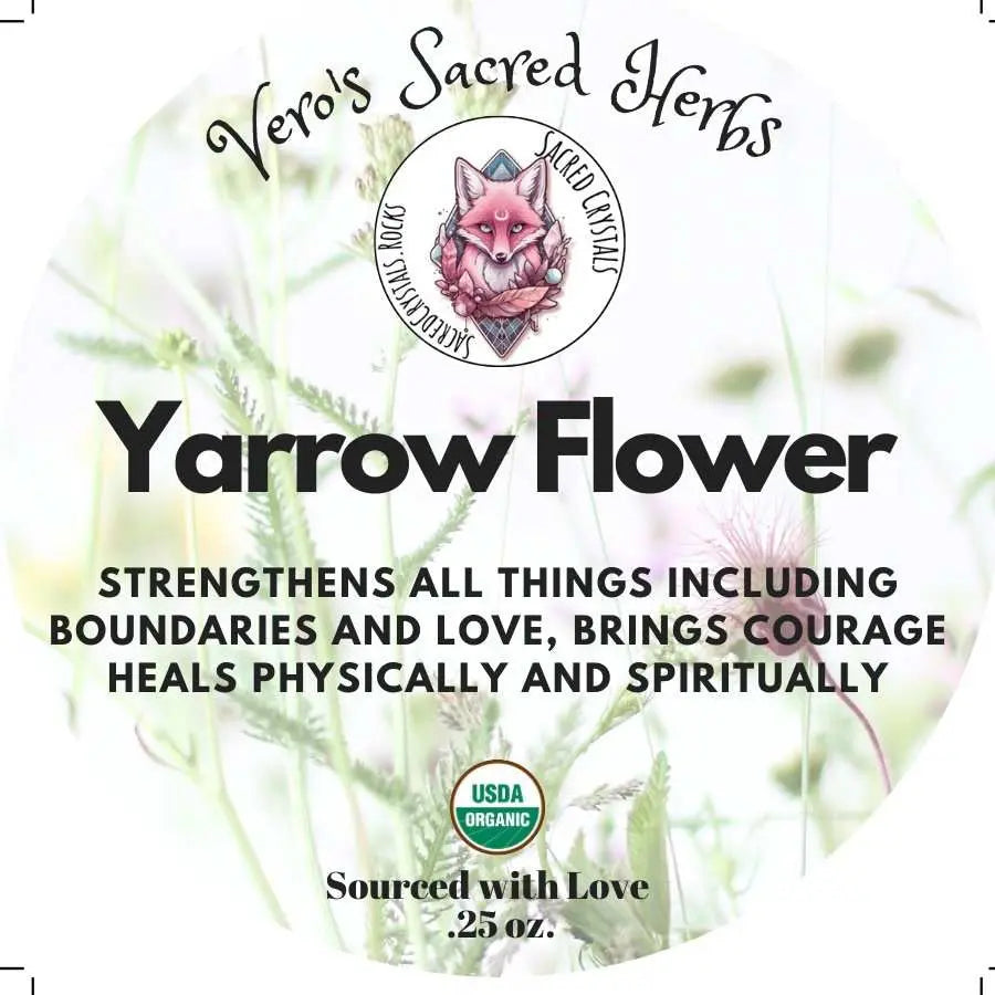 Herb Garden - Organic Yarrow Flower .25 oz | Herbs | Wiccan Center