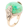 Ornate Lime Turquoise Ring | Rings | Wiccan Center
